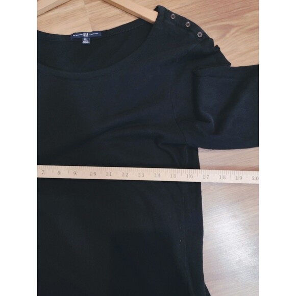 Gap Top Womens XL Black Long Sleeve Cotton Natural FREE SHIPPING! - Picture 7 of 11